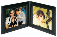 Black Leather Travel Frames