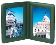 Stitched Napa Leather Double Frame